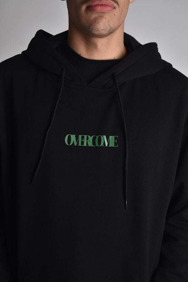 Moletom Overcome Canguru Subscript Preto/Verde