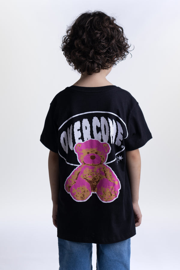 Camiseta Overcome Kids Bear Preta