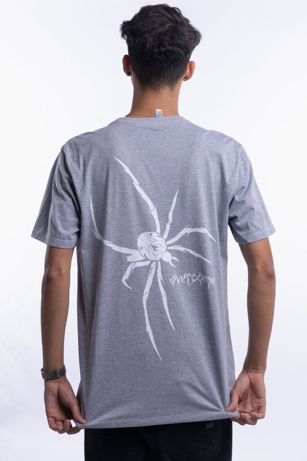 Camiseta Overcome Spider Plus Cinza Mescla