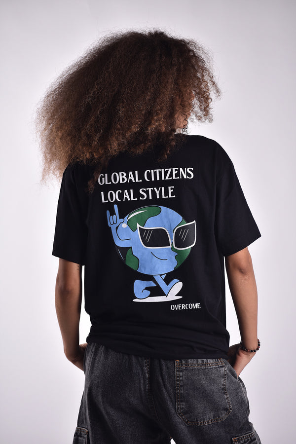 Camiseta Overcome Global Citizen Preta