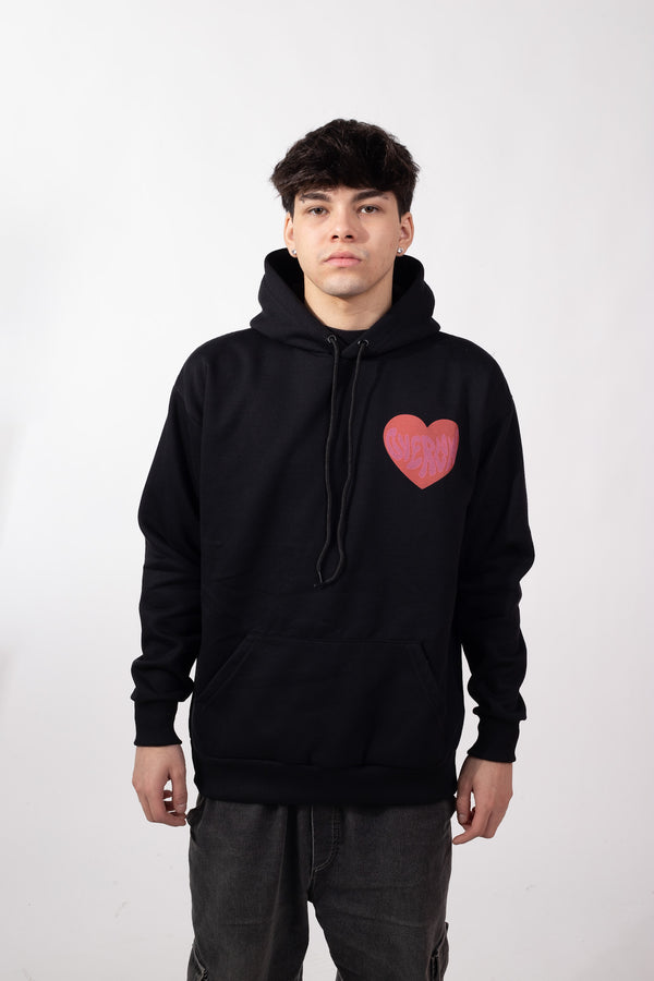 Moletom Overcome Canguru Love In The Air Preto
