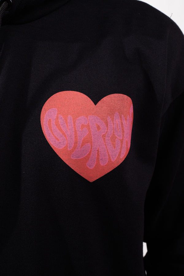 Moletom Overcome Canguru Love In The Air Preto