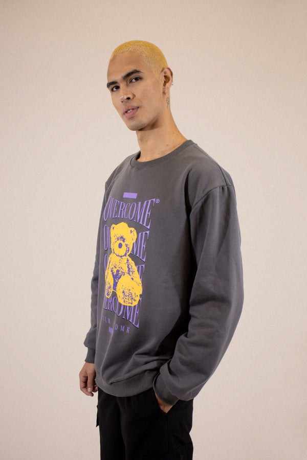Moletom Careca Overcome Teddy Grafite