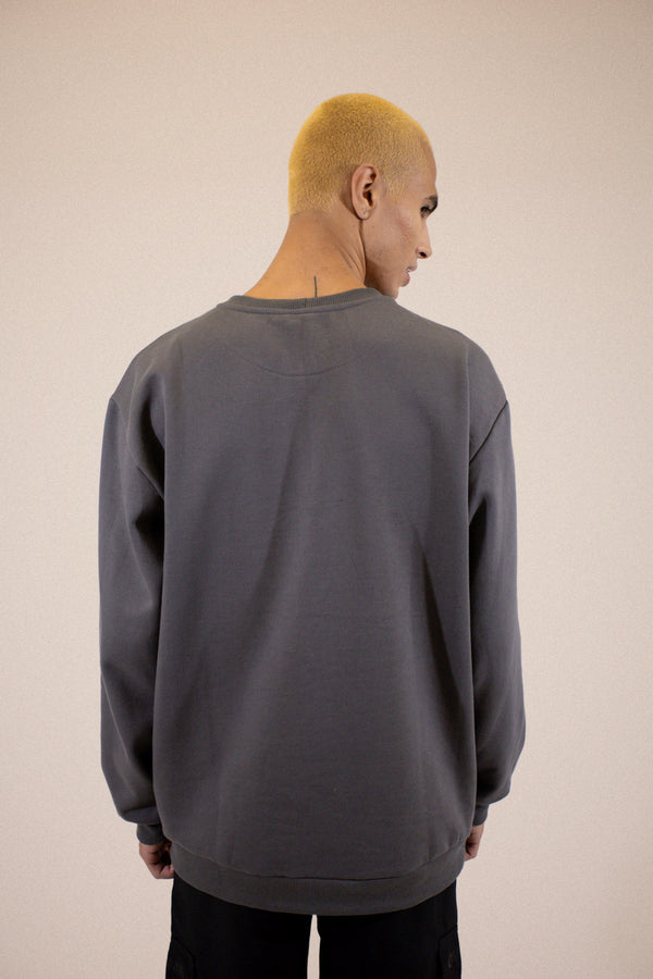 Moletom Careca Overcome Teddy Grafite