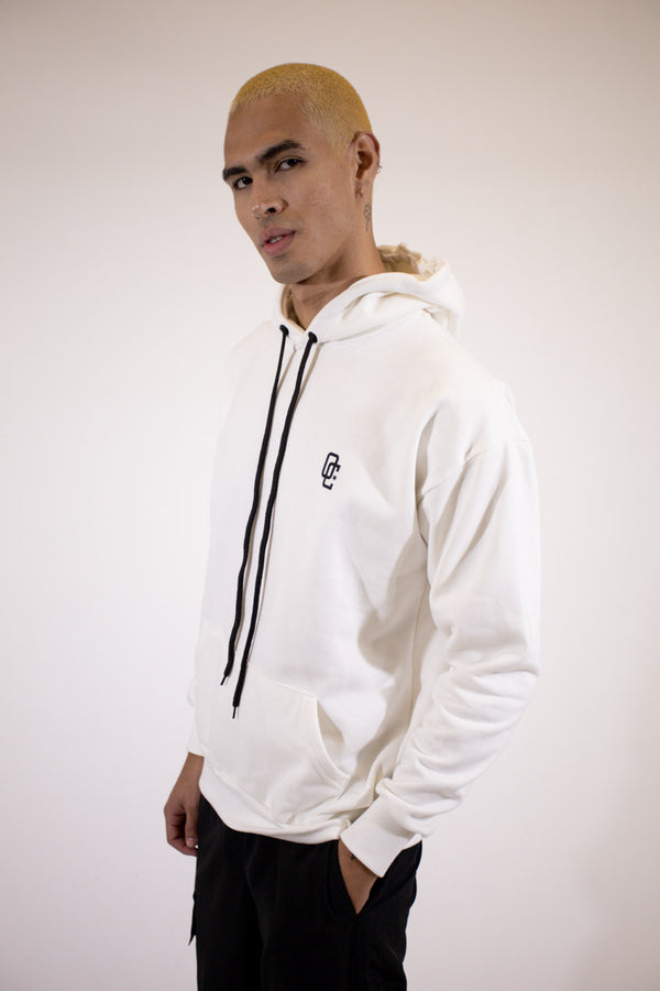 Moletom Overcome Canguru "Logo" Off White-001