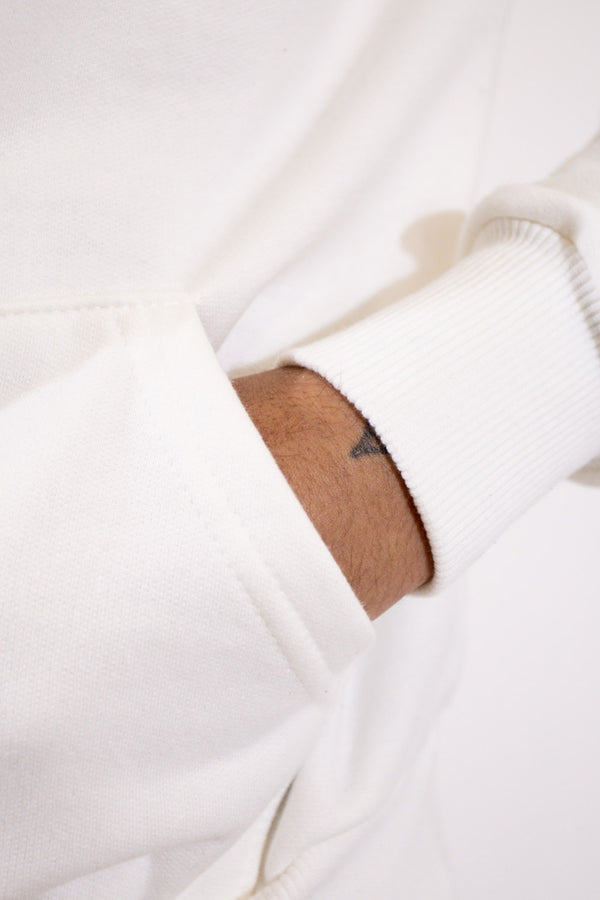 Moletom Overcome Canguru "Logo" Off White-001