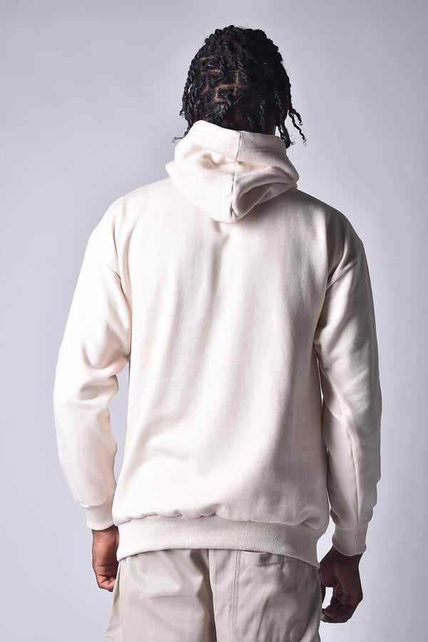 Moletom Overcome Canguru Minimalist Essentials Bege
