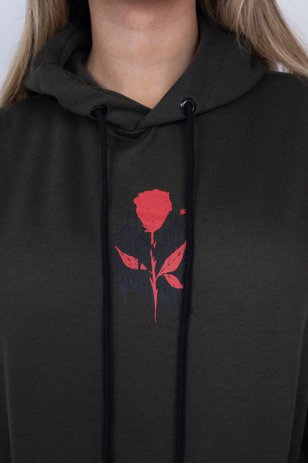 Moletom Overcome Canguru New Gothic Rose Verde