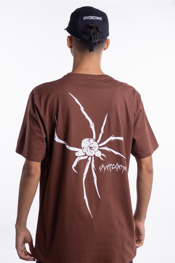 Camiseta Overcome Spider Plus Marrom
