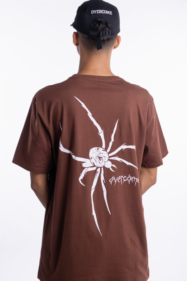 Camiseta Overcome Spider Plus Marrom
