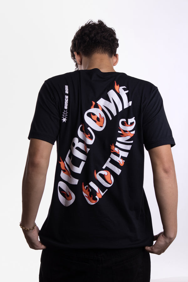 Camiseta Overcome Fire Circle Preta-001