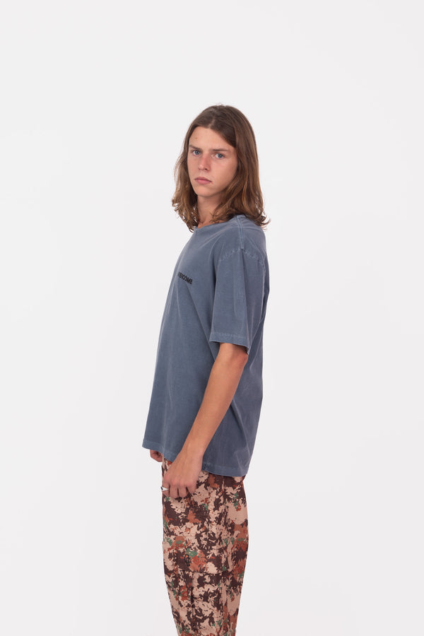 Camiseta Overcome Minimalist Essentials Azul Jeans