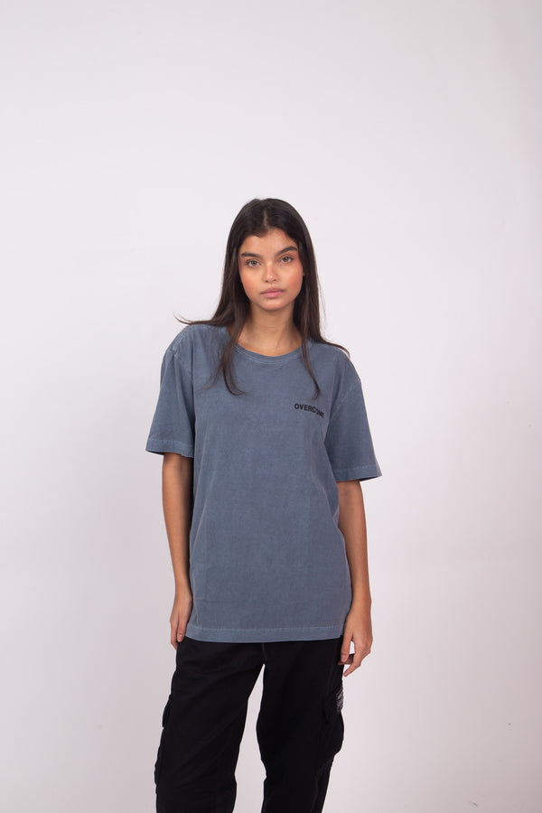 Camiseta Overcome Minimalist Essentials Azul Jeans