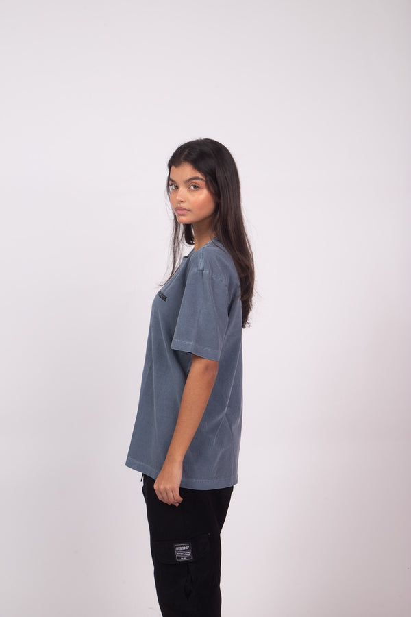 Camiseta Overcome Minimalist Essentials Azul Jeans