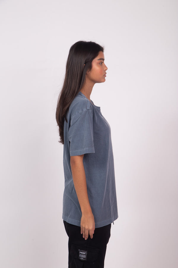Camiseta Overcome Minimalist Essentials Azul Jeans