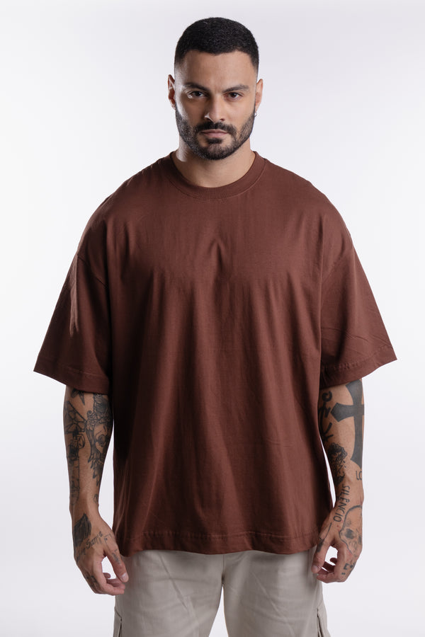 Camiseta Dailybasics Oversized Marrom