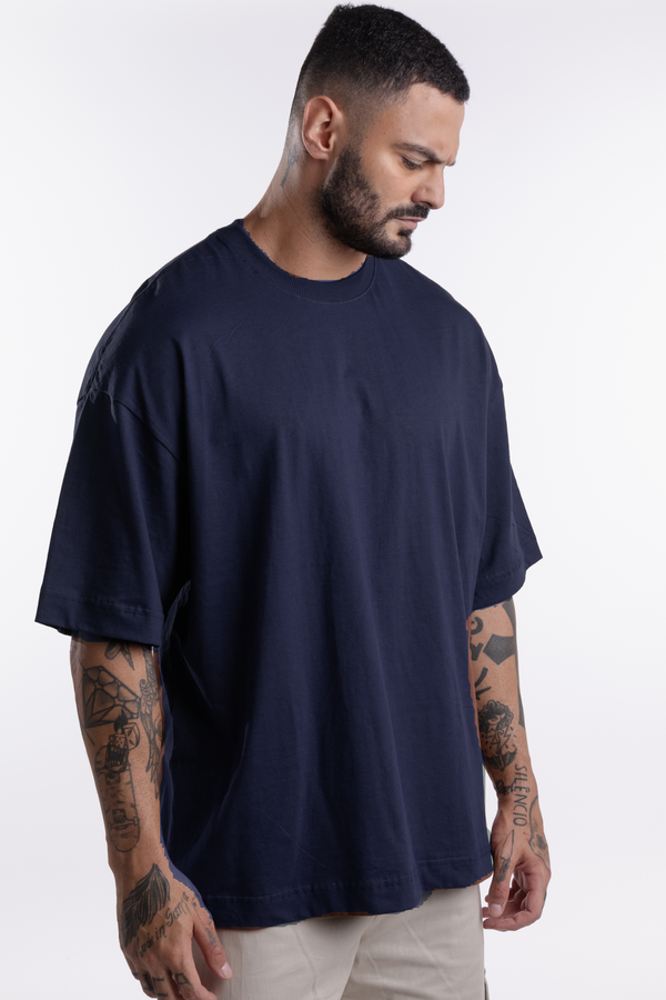 Camiseta Dailybasics Oversized Azul Marinho