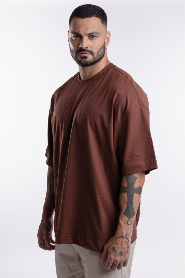 Camiseta Dailybasics Oversized Marrom