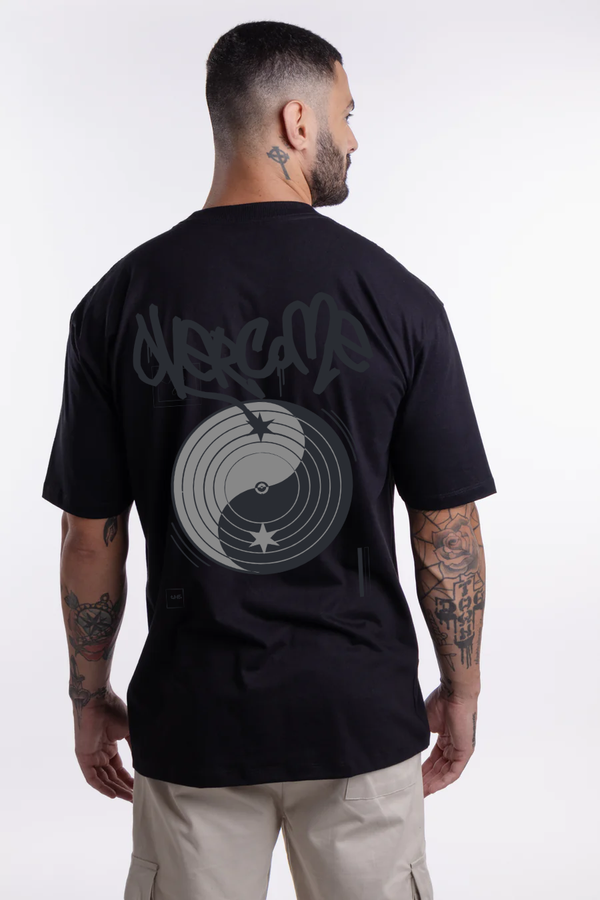 Camiseta Overcome Yin Yang Vinil Preta