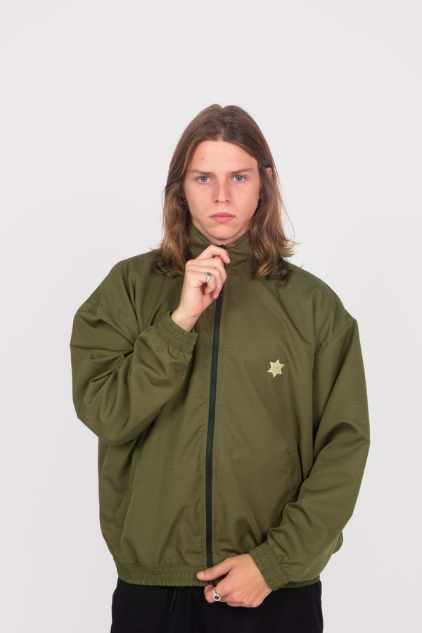 Corta Vento Overcome RipStop "Hebrew" Verde Militar
