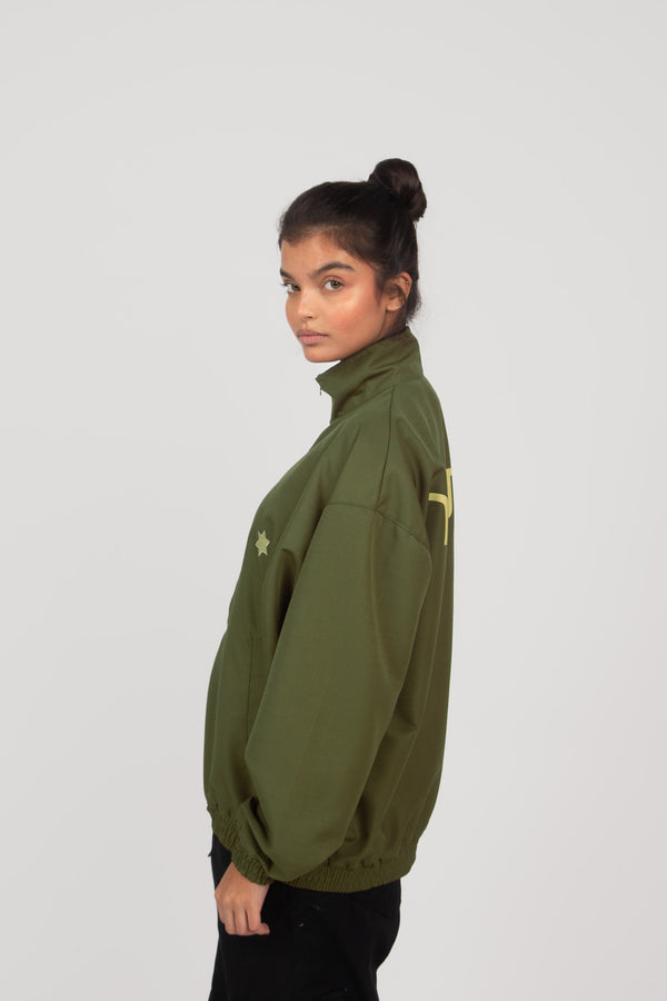 Corta Vento Overcome RipStop "Hebrew" Verde Militar