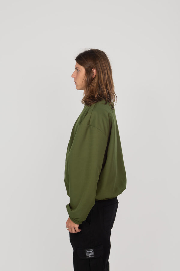 Corta Vento Overcome RipStop "Collar Neck" Verde Militar