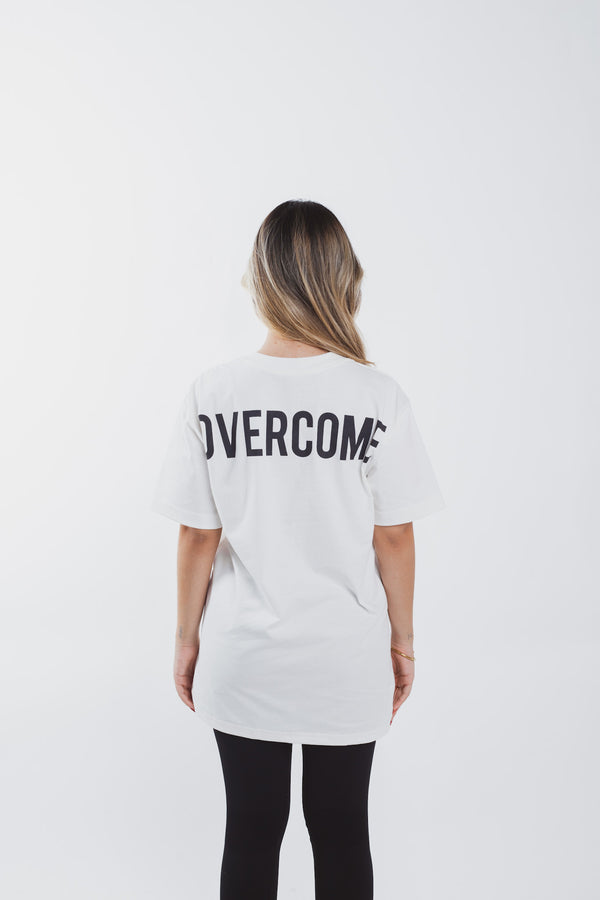 Camiseta Overcome Big Script Off White