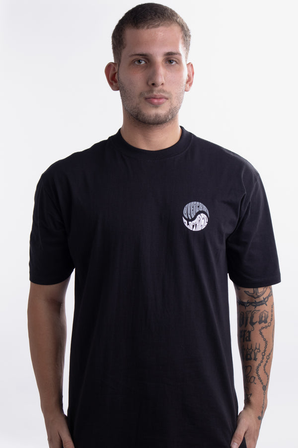 Camiseta Overcome Yin Yang Astral Preta