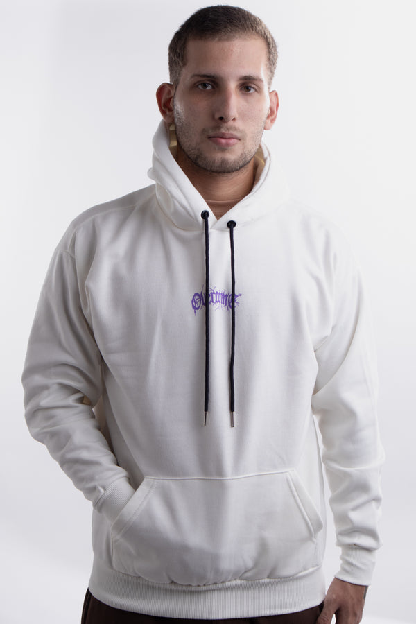 Moletom Canguru Overcome Tour Off White