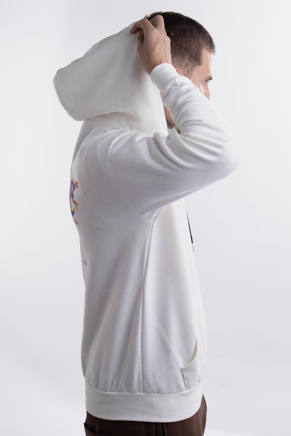 Moletom Canguru Overcome Tour Off White