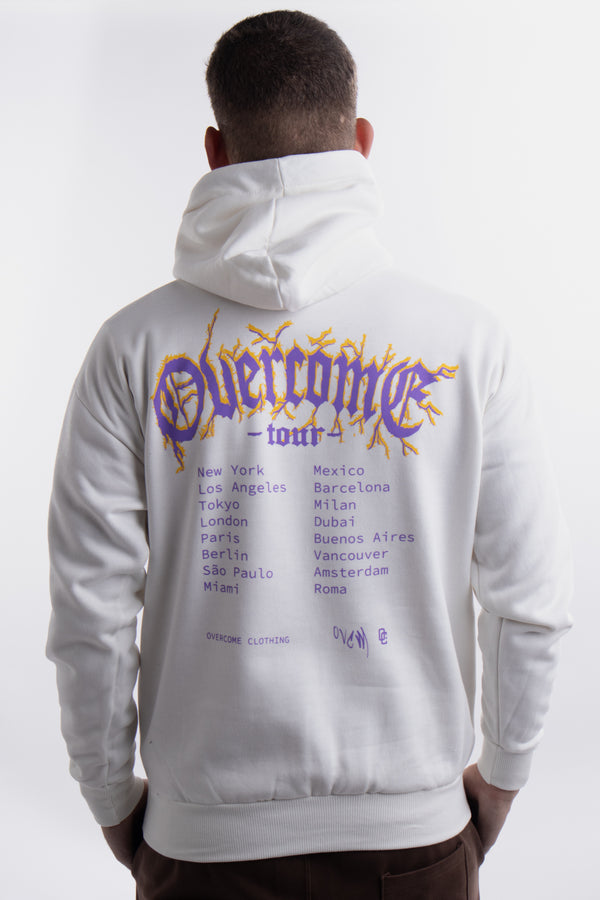 Moletom Canguru Overcome Tour Off White