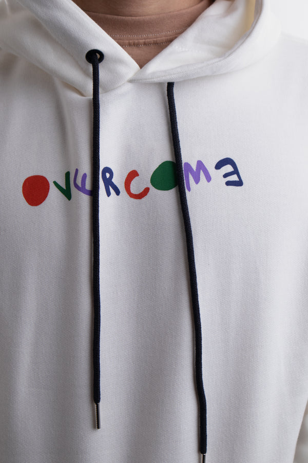 Moletom Overcome Canguru Script Fun Off White