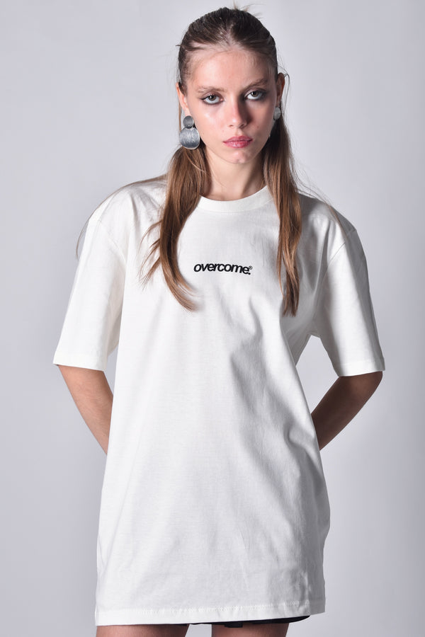 Camiseta Overcome logo 25 Off White