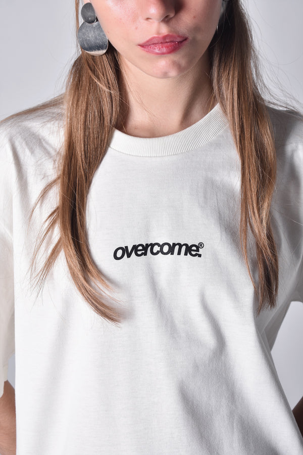 Camiseta Overcome logo 25 Off White
