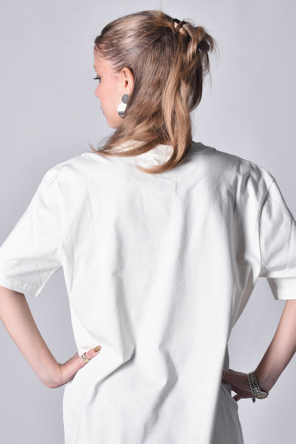 Camiseta Overcome logo 25 Off White