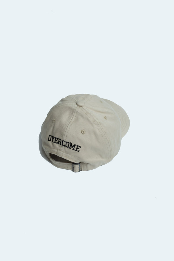 Boné Dad Hat Overcome "Logo" Bege