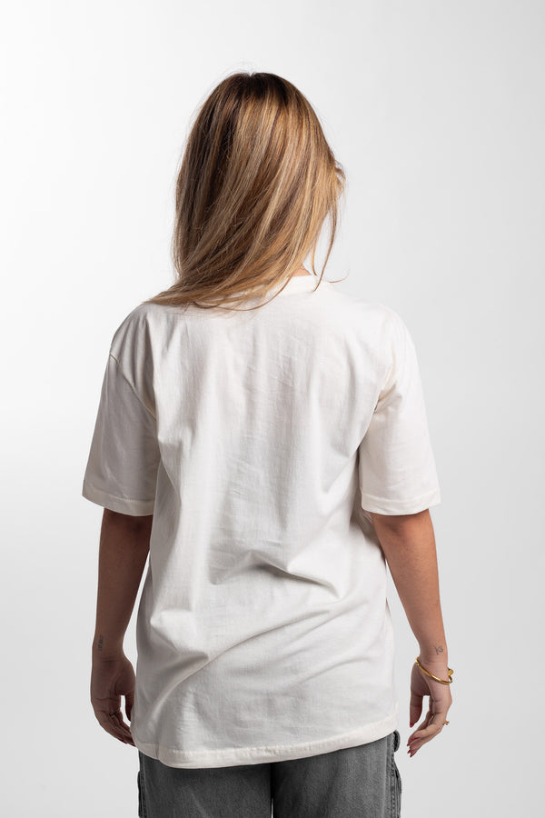 Camiseta Overcome Gothic Circle Off White