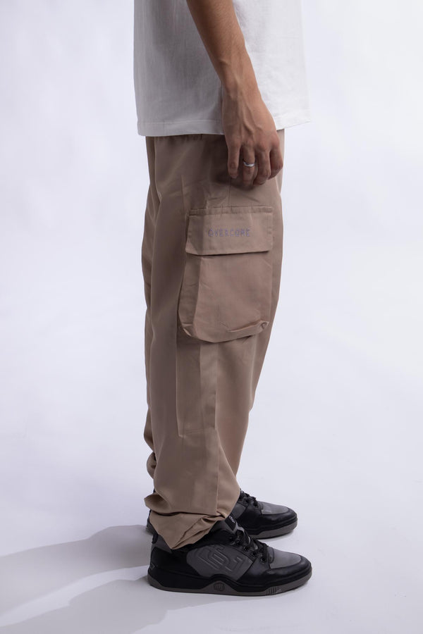 Calça Cargo Tactel Overcome Script Bege