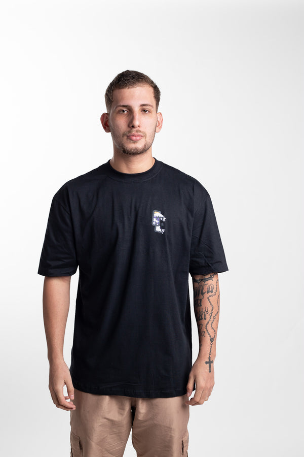 Camiseta Overcome The Great Wave Preto