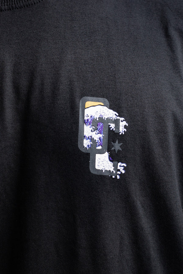 Camiseta Overcome The Great Wave Preto