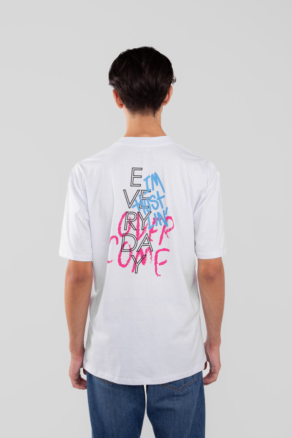 Camiseta Overcome "Hustlin" Branco