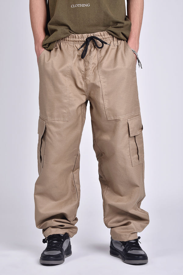 Calça Cargo Rip Stop Overcome Basic Caqui