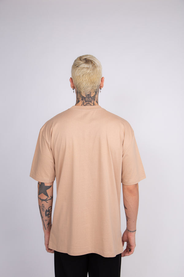 Camiseta Overcome "College" Bege