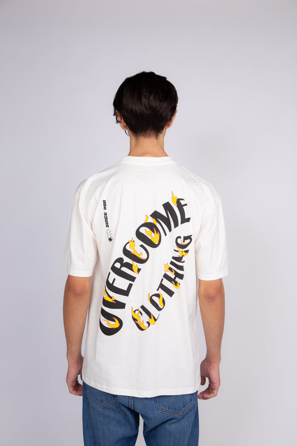 Camiseta Overcome Fire Circle Off White-001