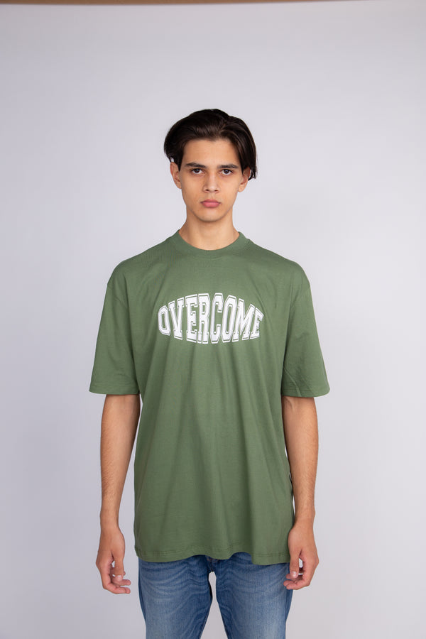 Camiseta Overcome "College" Verde Militar