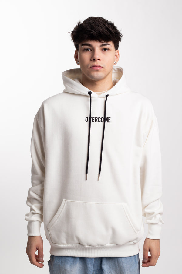 Moletom Overcome Canguru Mini Logobox Off White/Preto-001