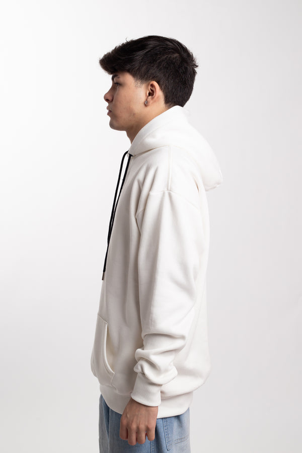 Moletom Overcome Canguru Mini Logobox Off White/Preto-001