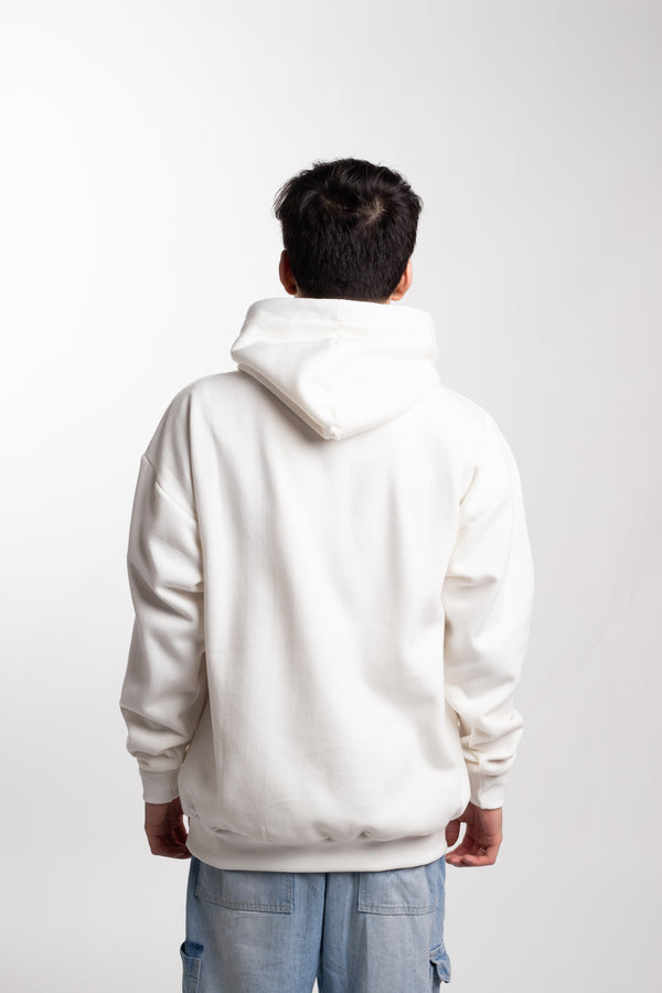 Moletom Overcome Canguru Mini Logobox Off White/Rosa-001