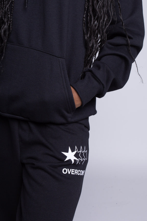 Moletom Overcome Canguru "Logo" Preto-001