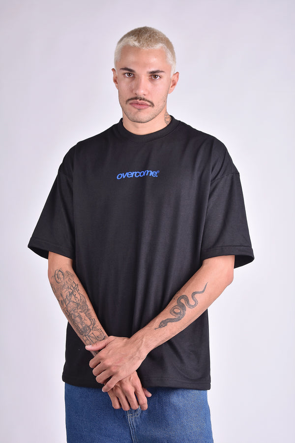 Camiseta Overcome Oversized Overline Preta